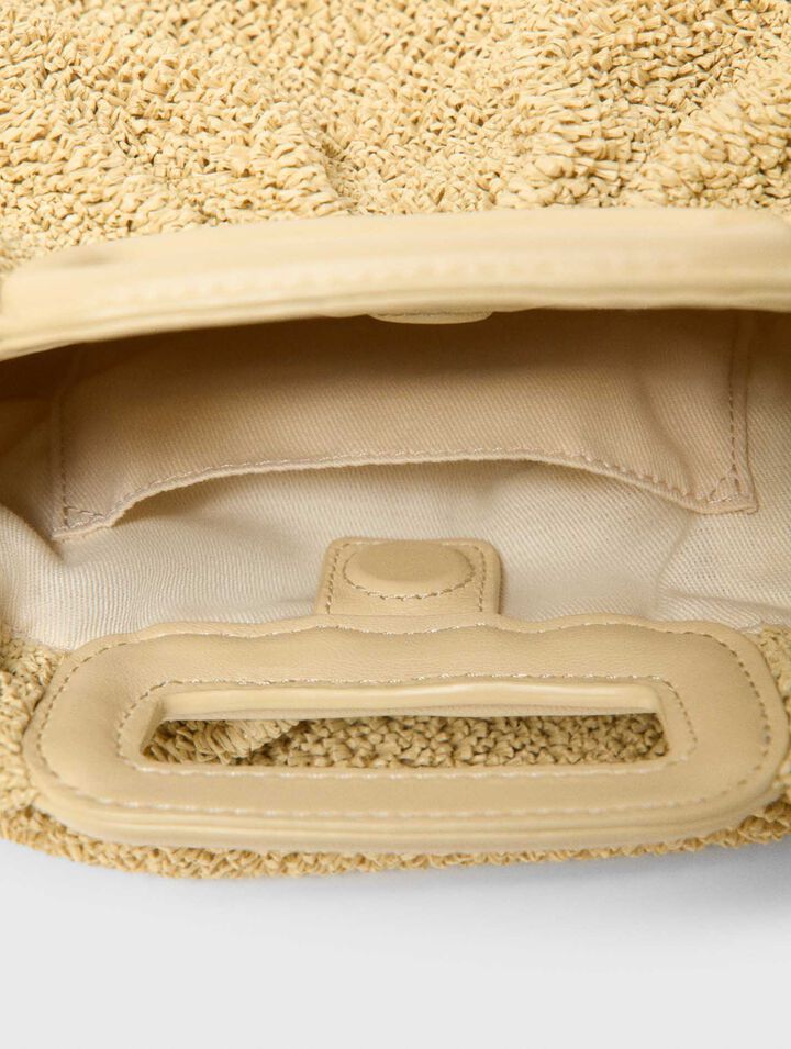 Mipli boucl&eacute; effect clutch bag