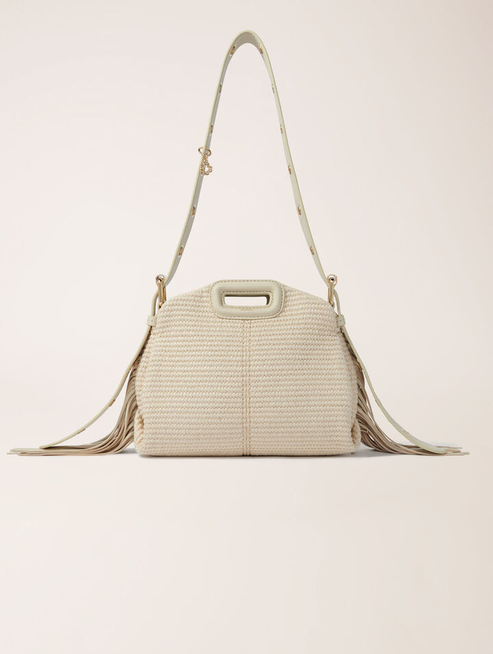 Raffia effect Miss M Mini bag