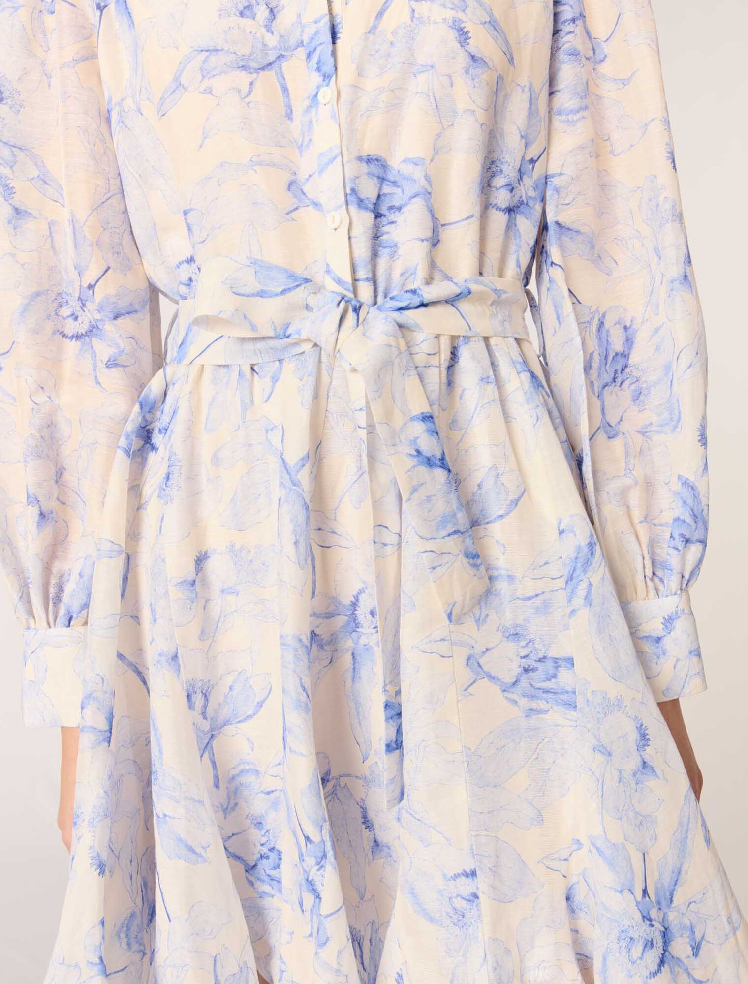 Patterned shirt dress