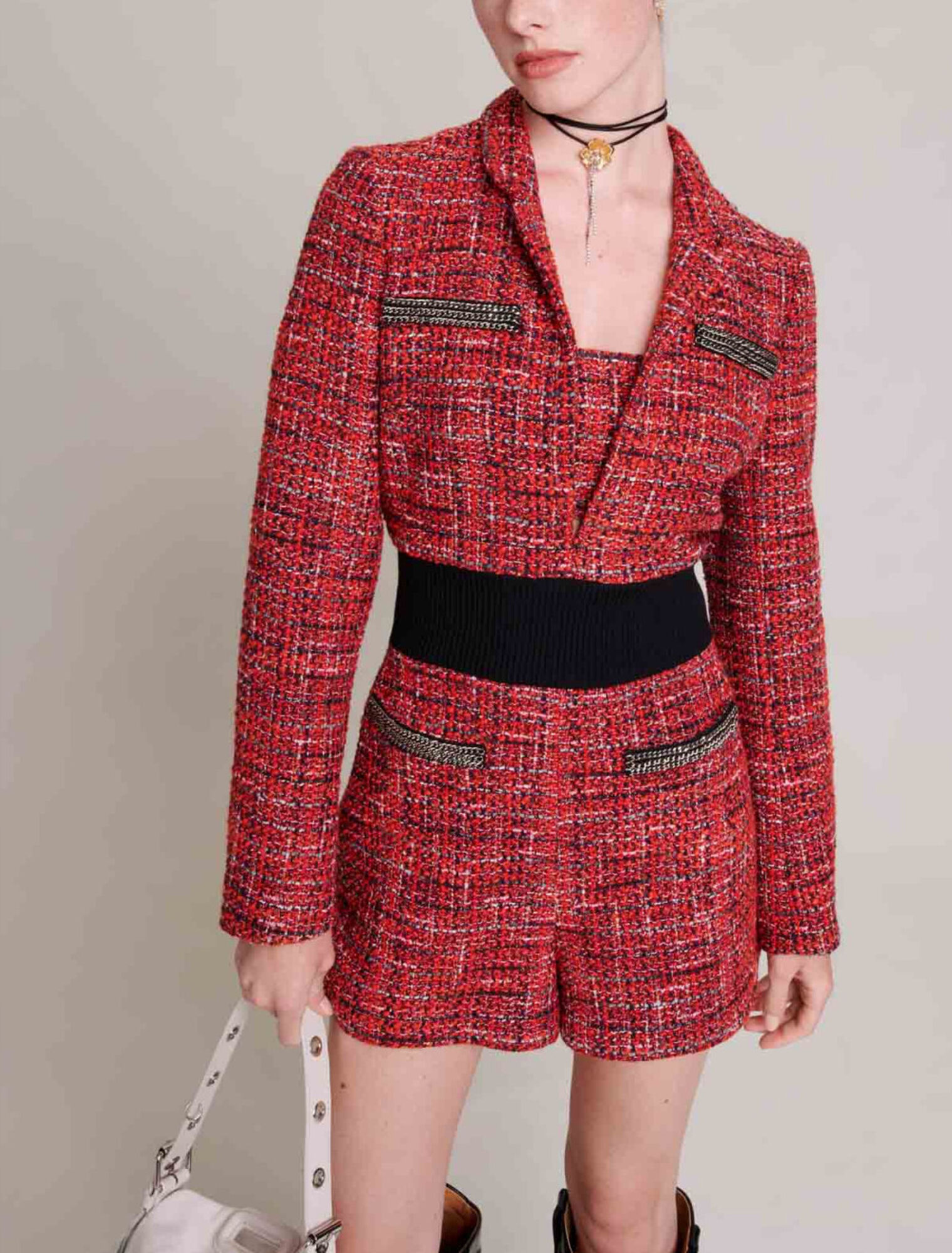 Tweed mono short