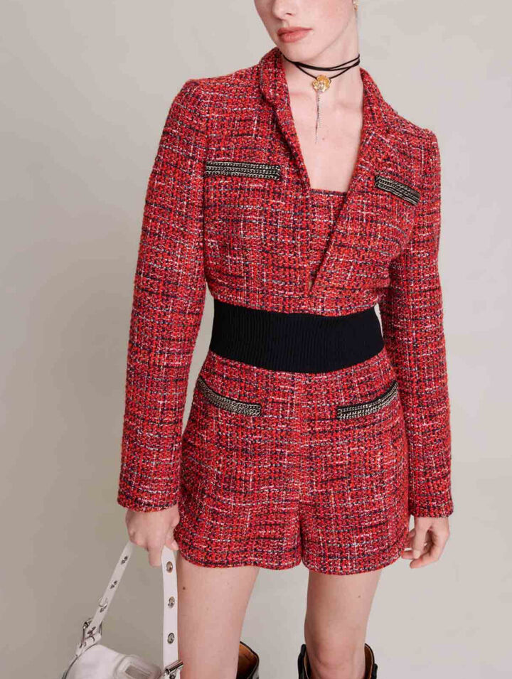 Tweed mono short
