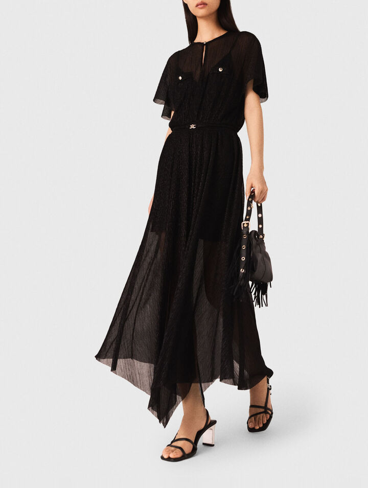 Metallic maxi dress