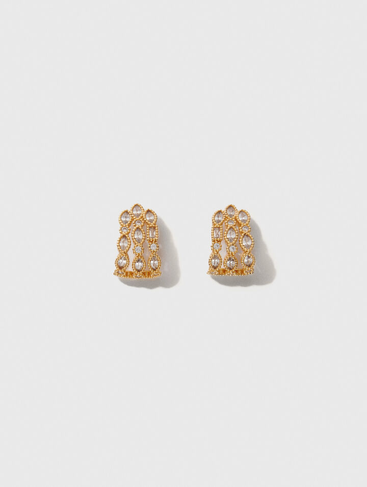 Rhinestone earrings