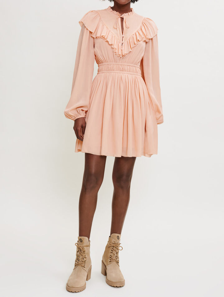 Ruffled short dress