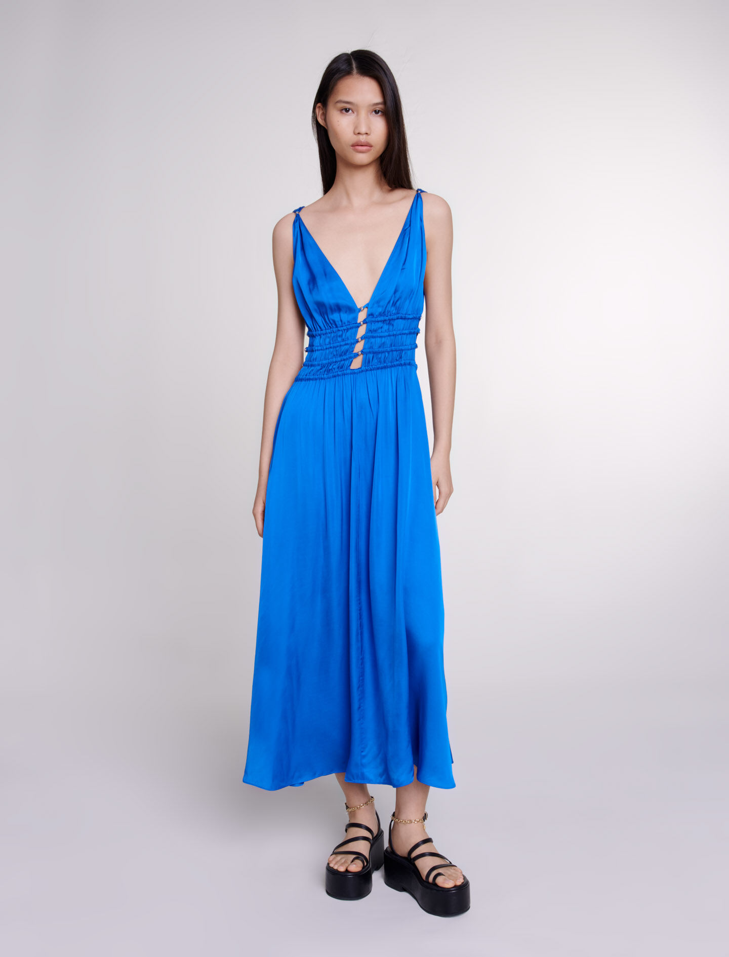 Women s Blue dresses The Latest Styles Maje