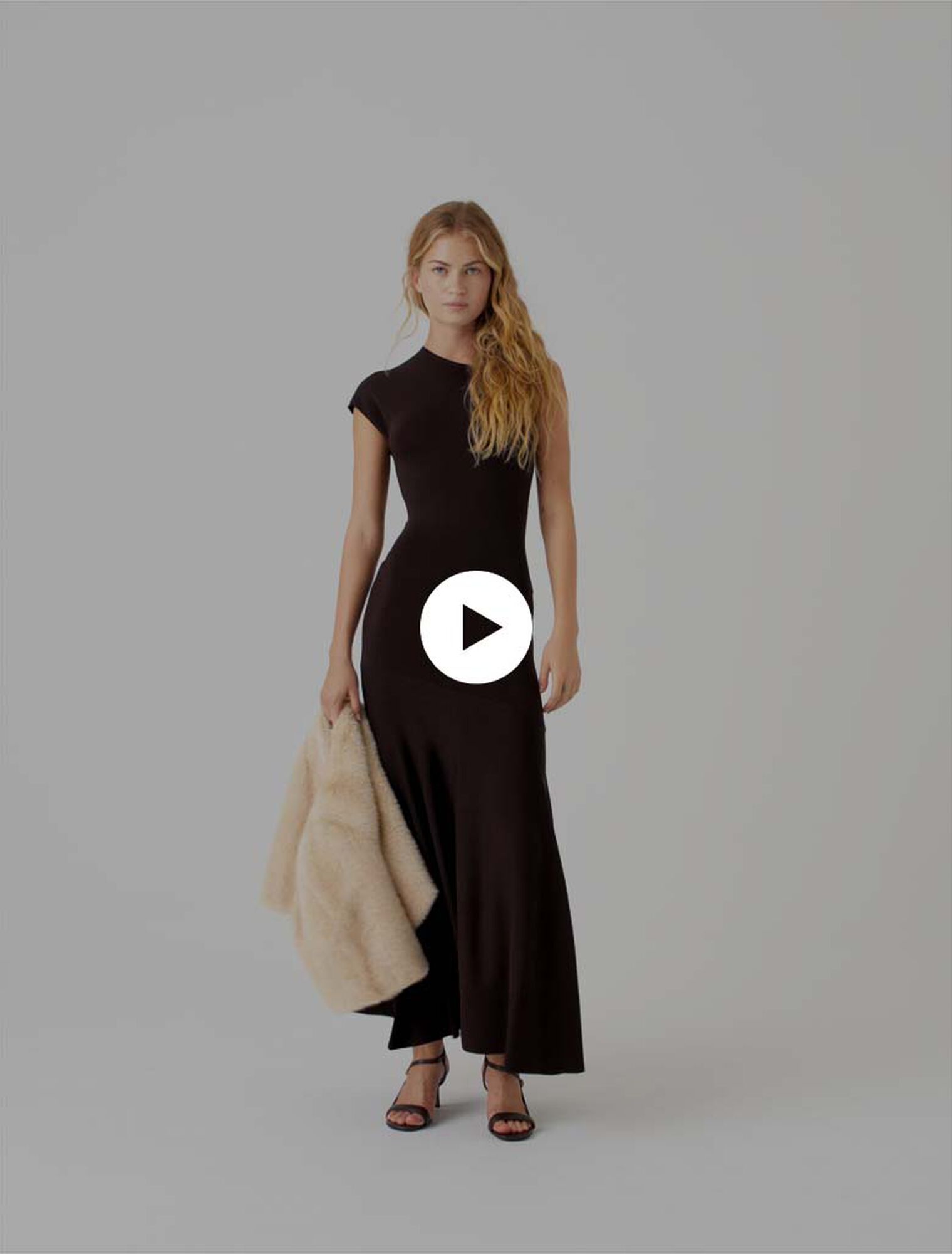Asymmetrical jersey dress