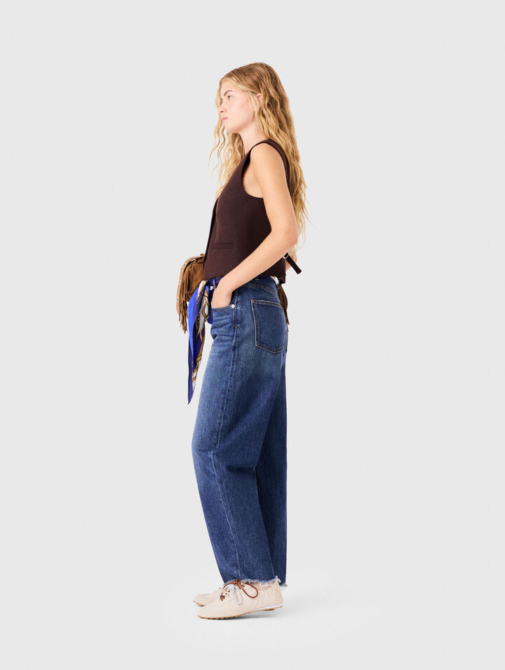 Carrot jeans with twilly