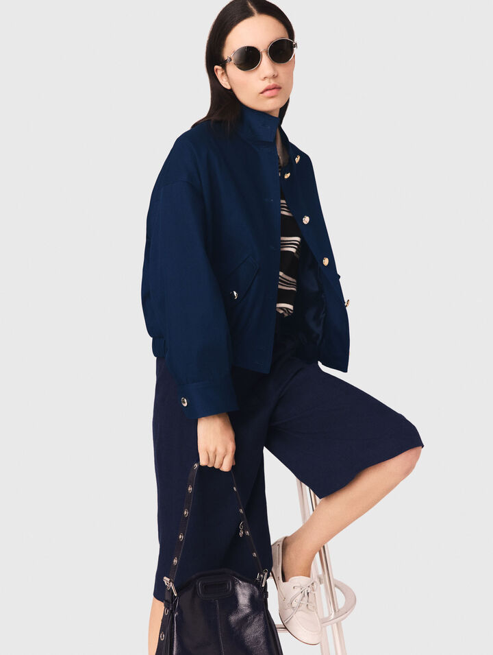 Cotton bomber jacket