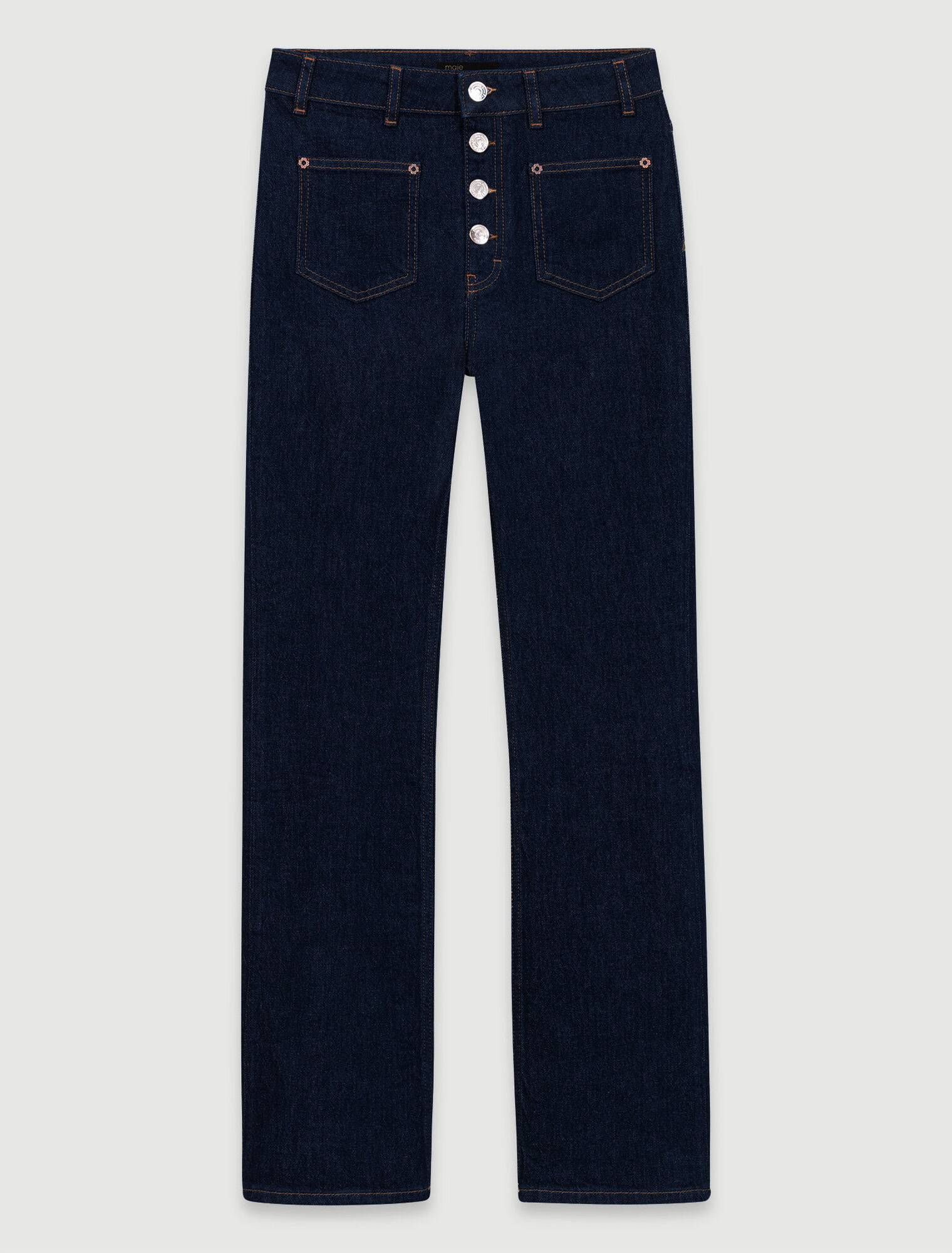 Denim jeans with pockets