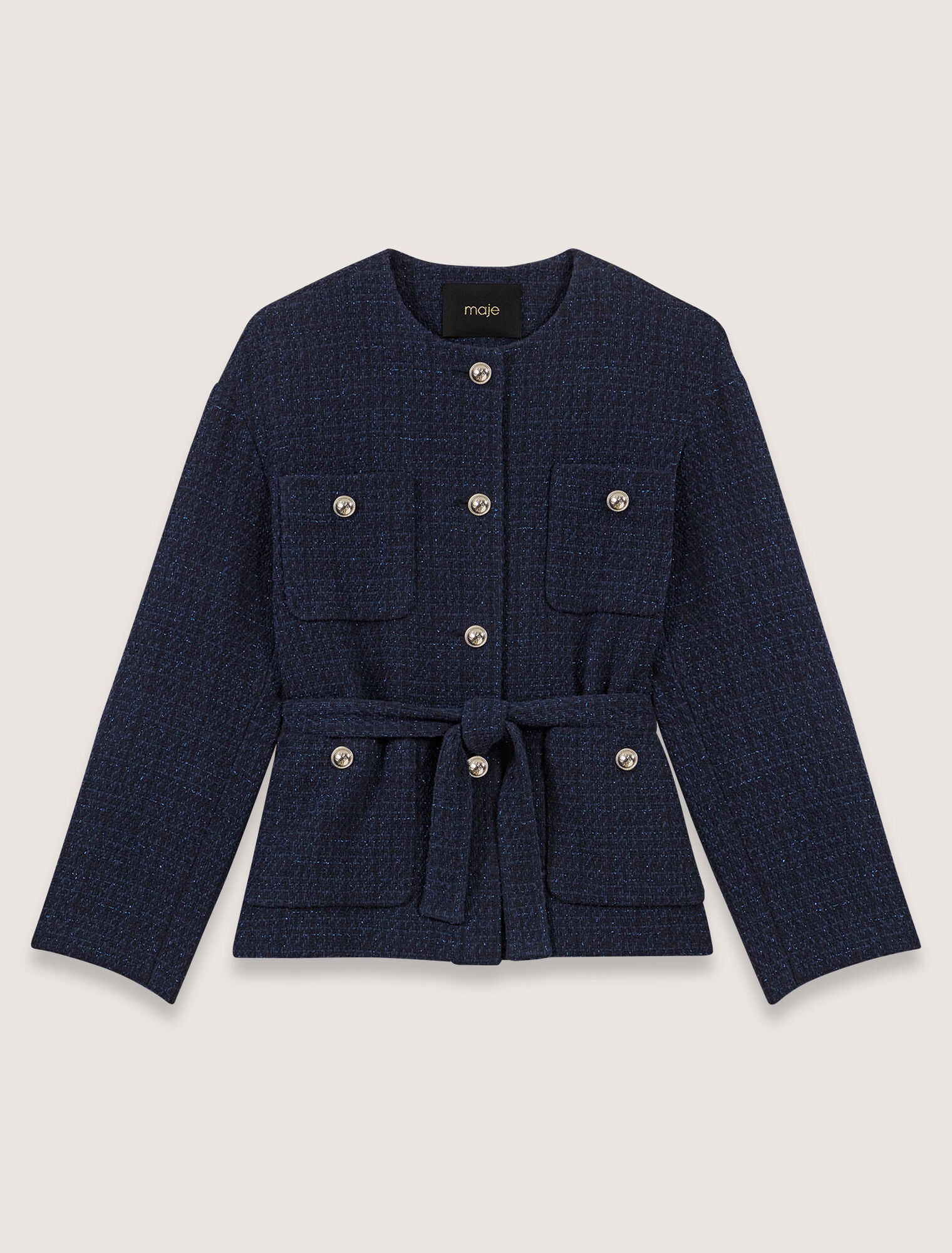 4-pocket tweed jacket 