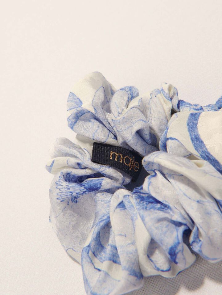 Watercolour theme scrunchie