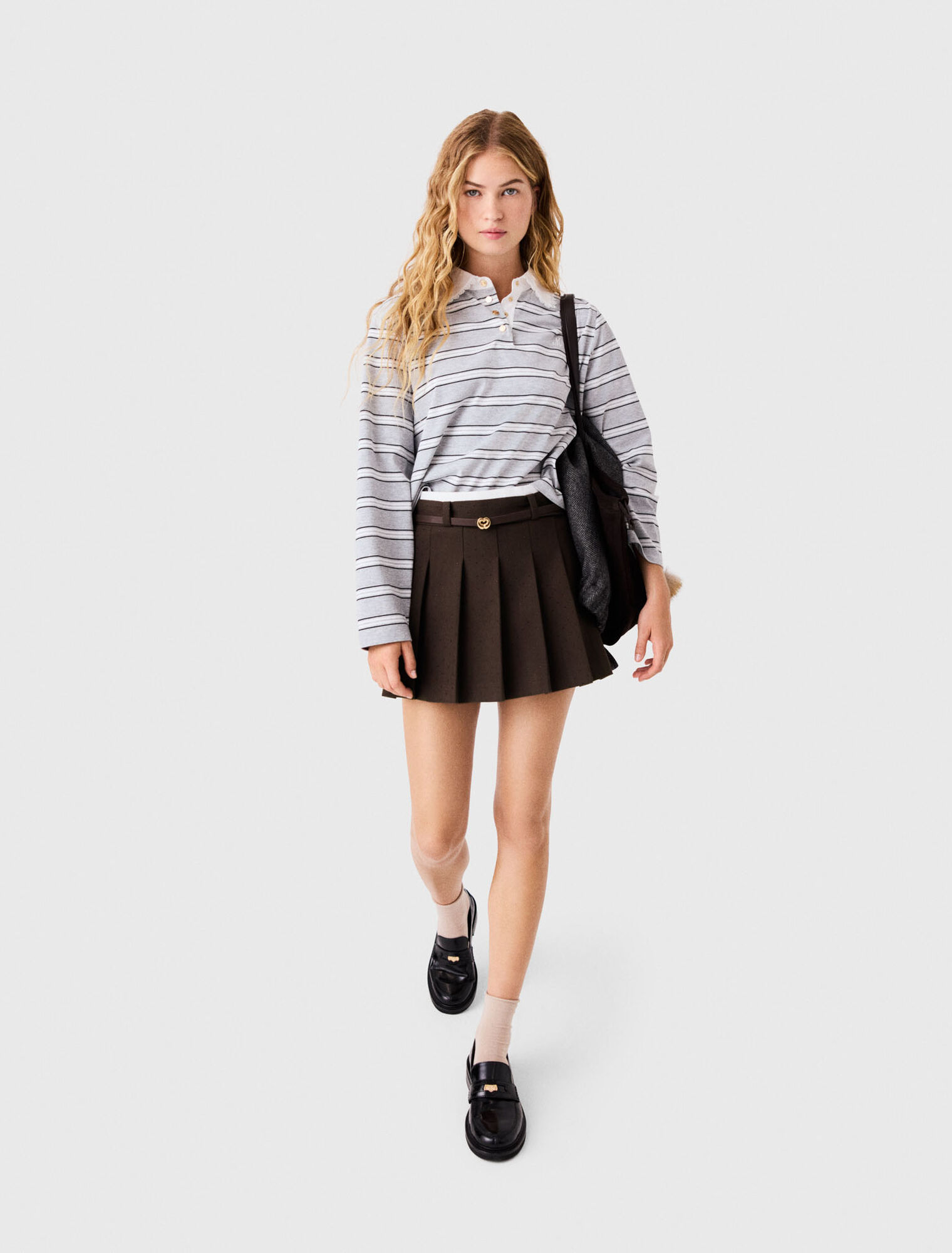 Rhinestone tailored skort