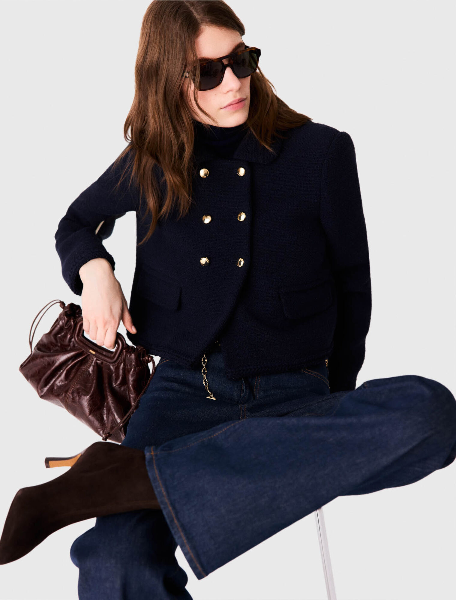 Short tweed jacket