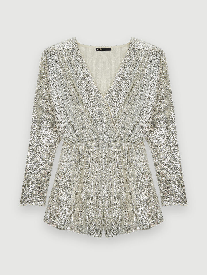 Sequin short jumpsuit