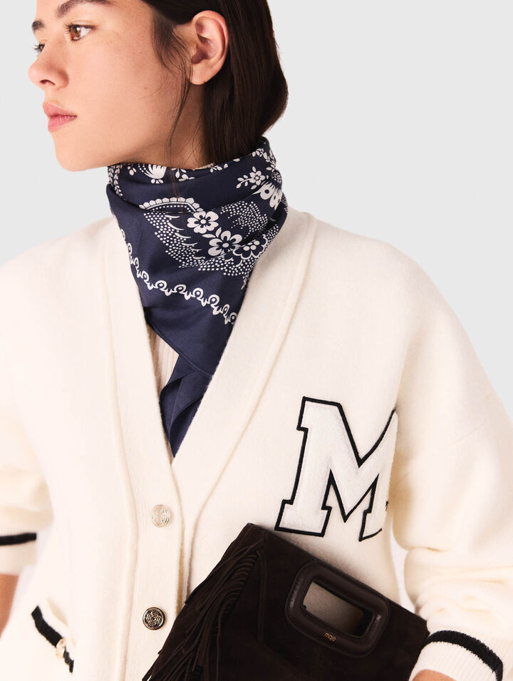 M bag in suede leather