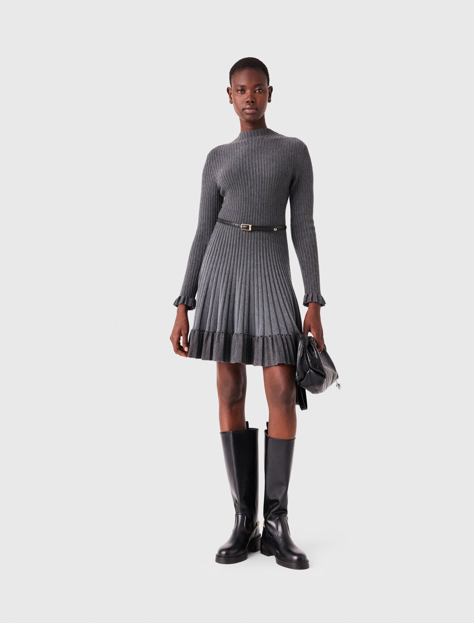 Short gradient knit dress
