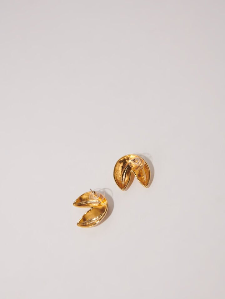 Fortune cookie earrings