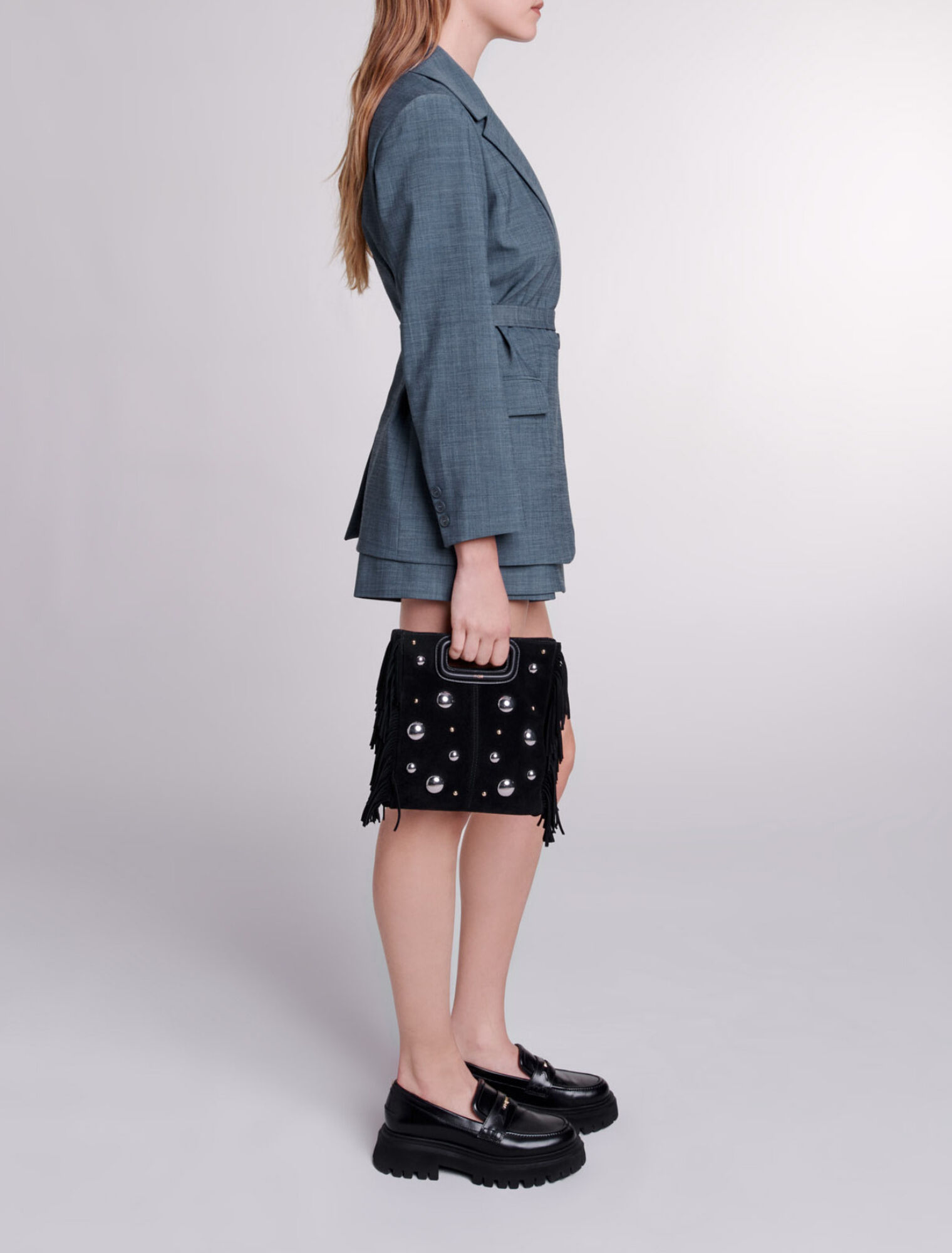 Belted blazer
