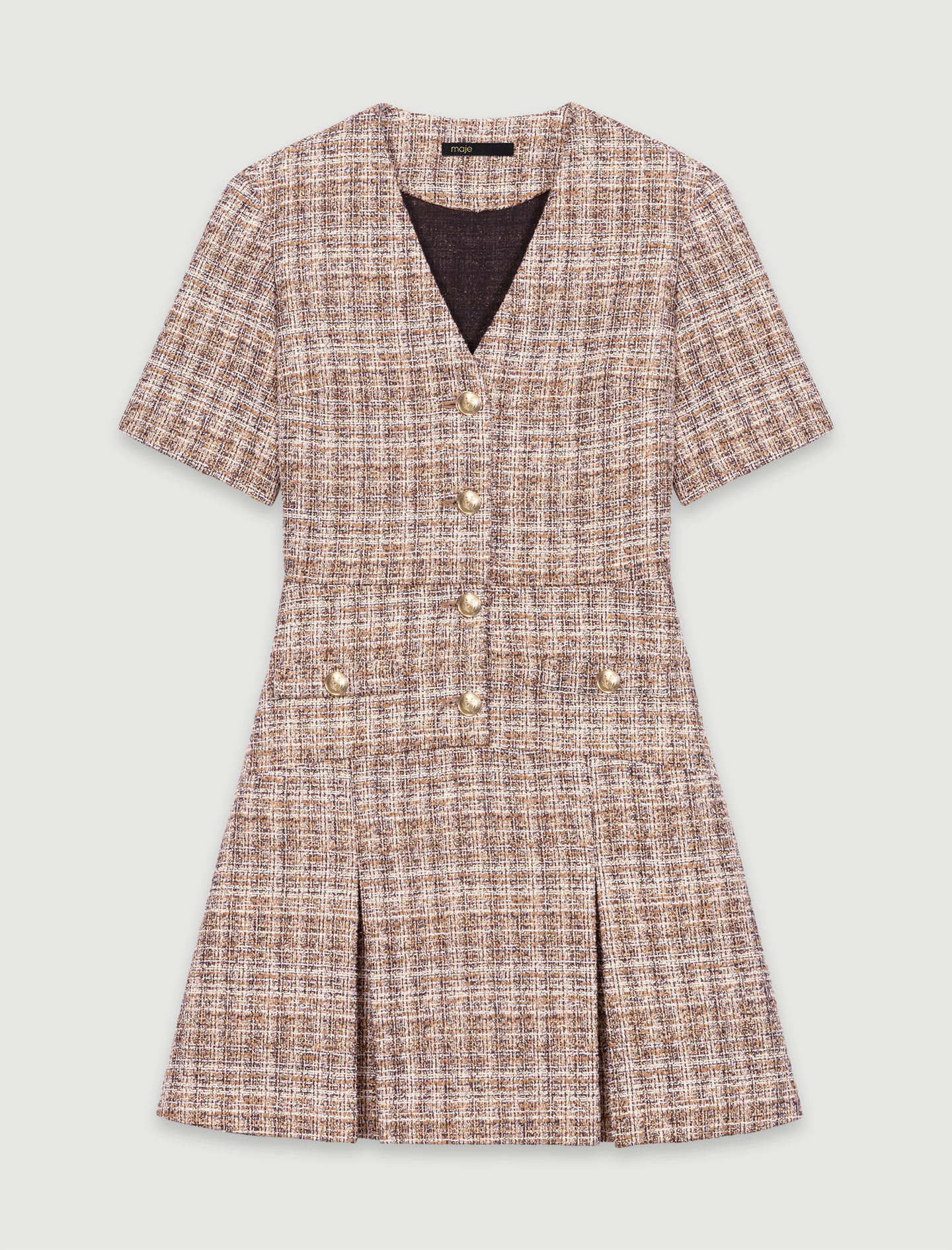 Maje robe tweed cheap