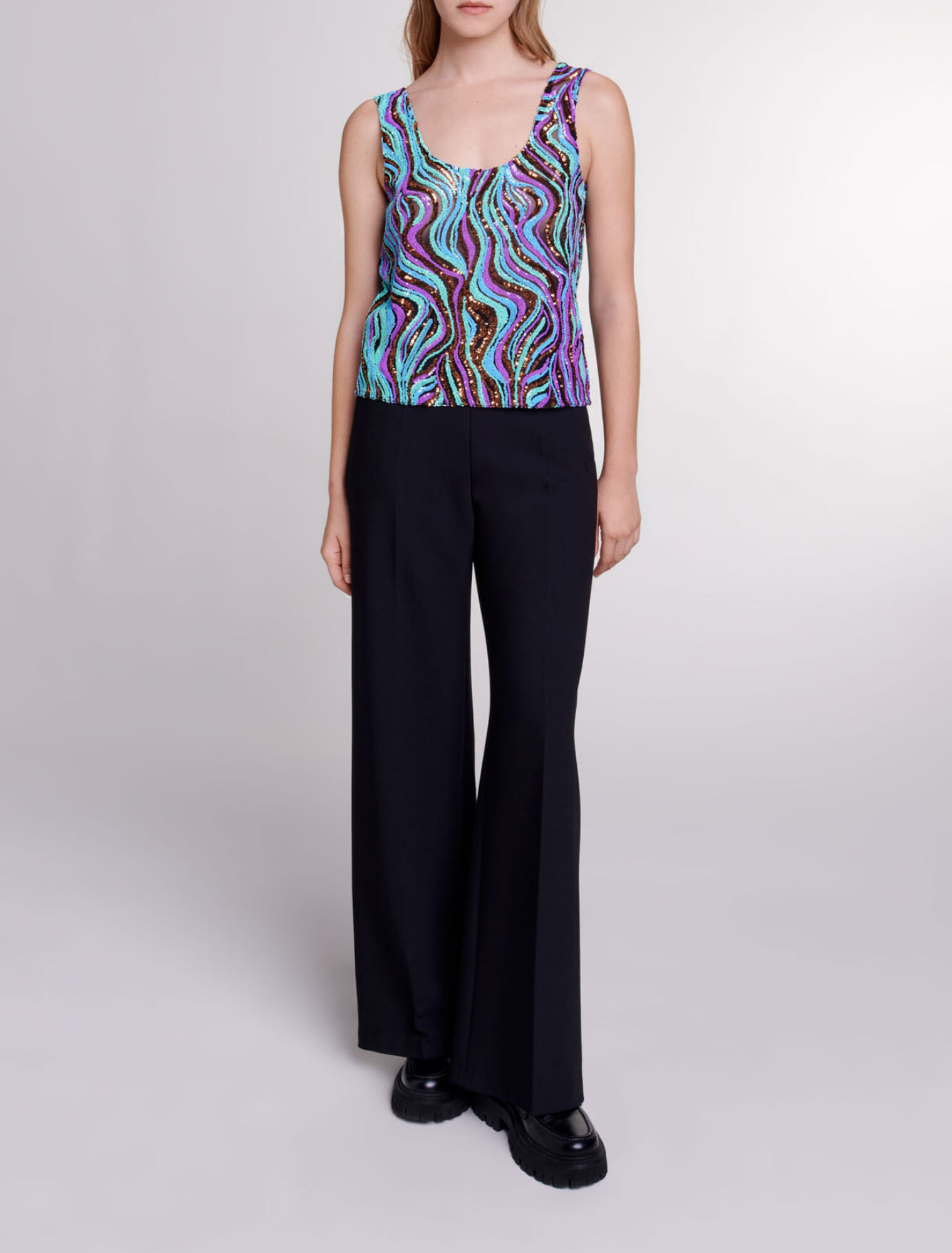 Sequinned top