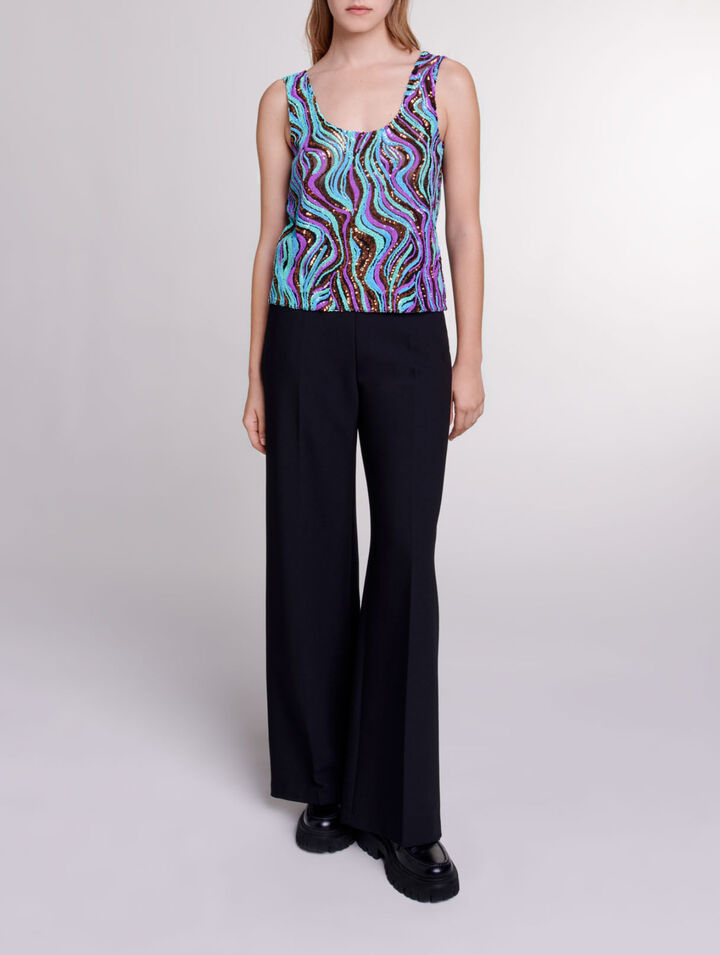 Sequinned top