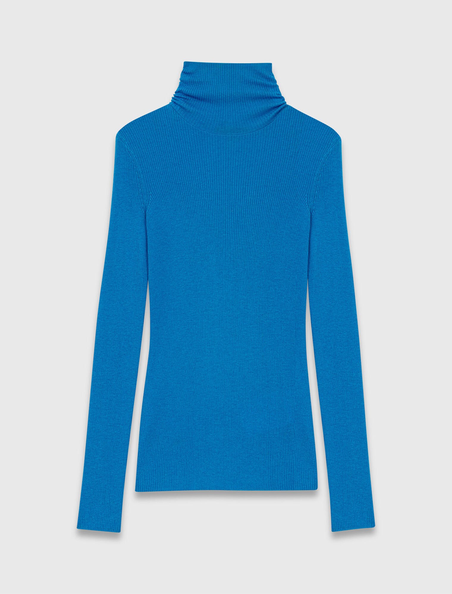 Second-skin roll-neck jumper