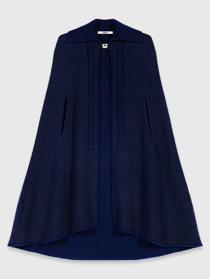 Longline cape cardigan