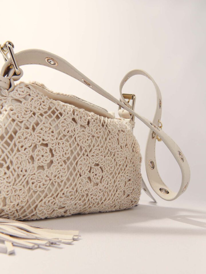 Crochet-knit mini Miss M bag