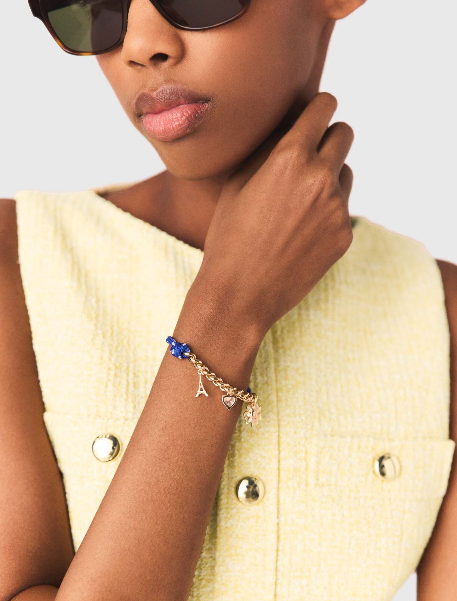 Marine cord chain bracelet