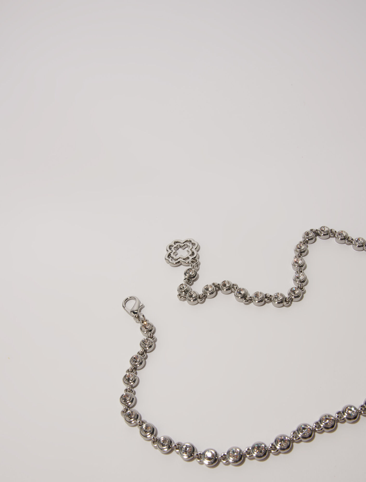 Chain and rhinestone belt