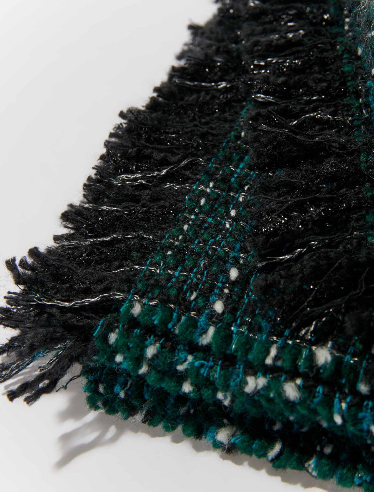 Tweed poncho