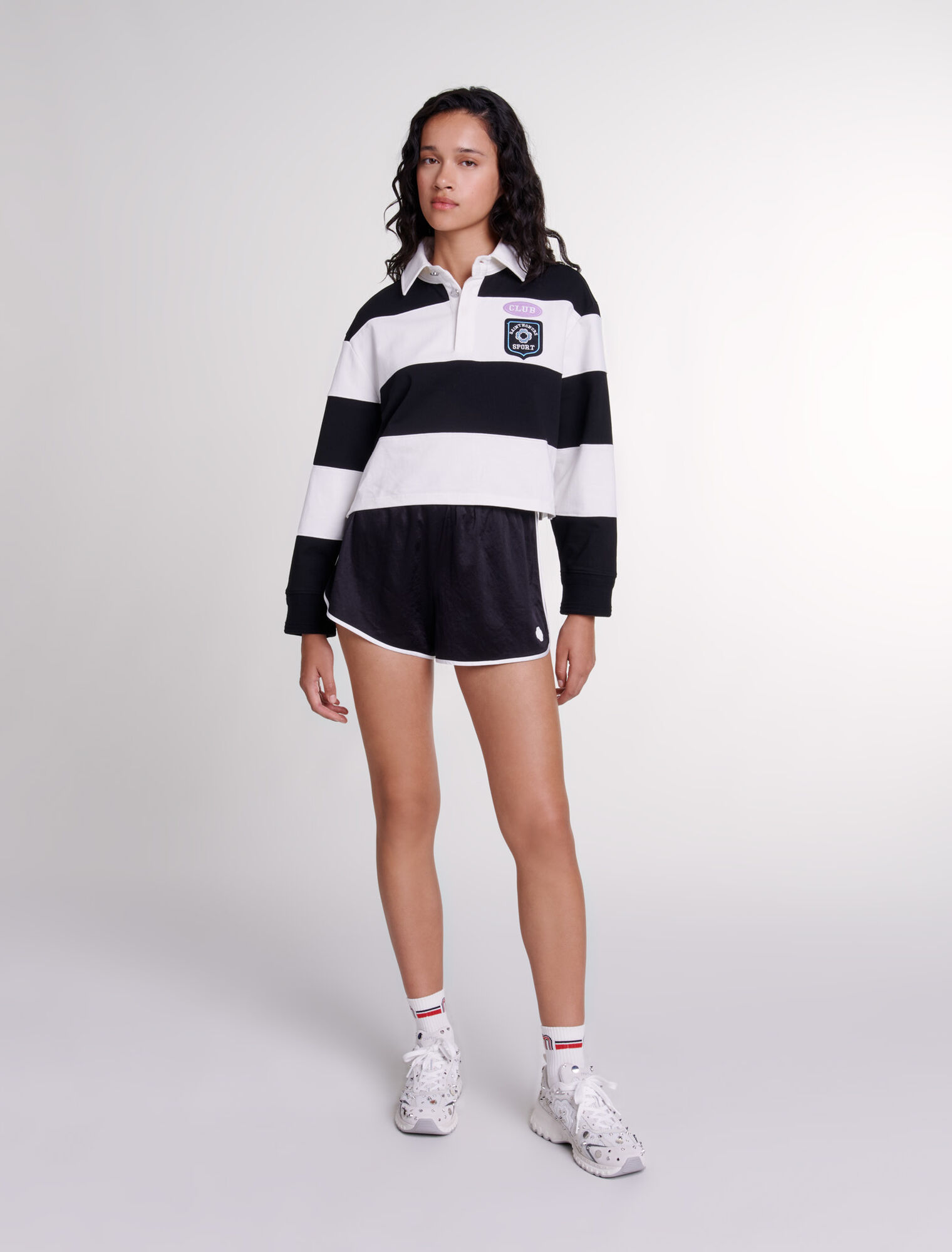 Satin-effect shorts