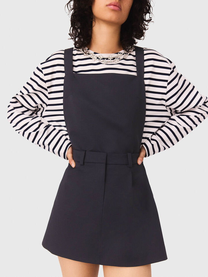 Pinafore strap dress