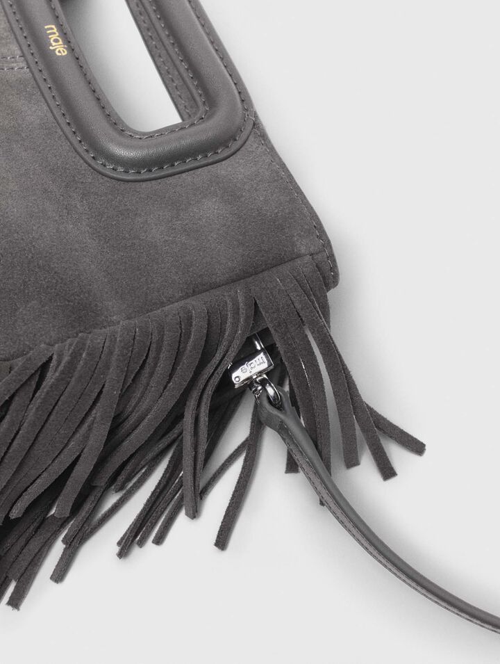 M bag in suede leather
