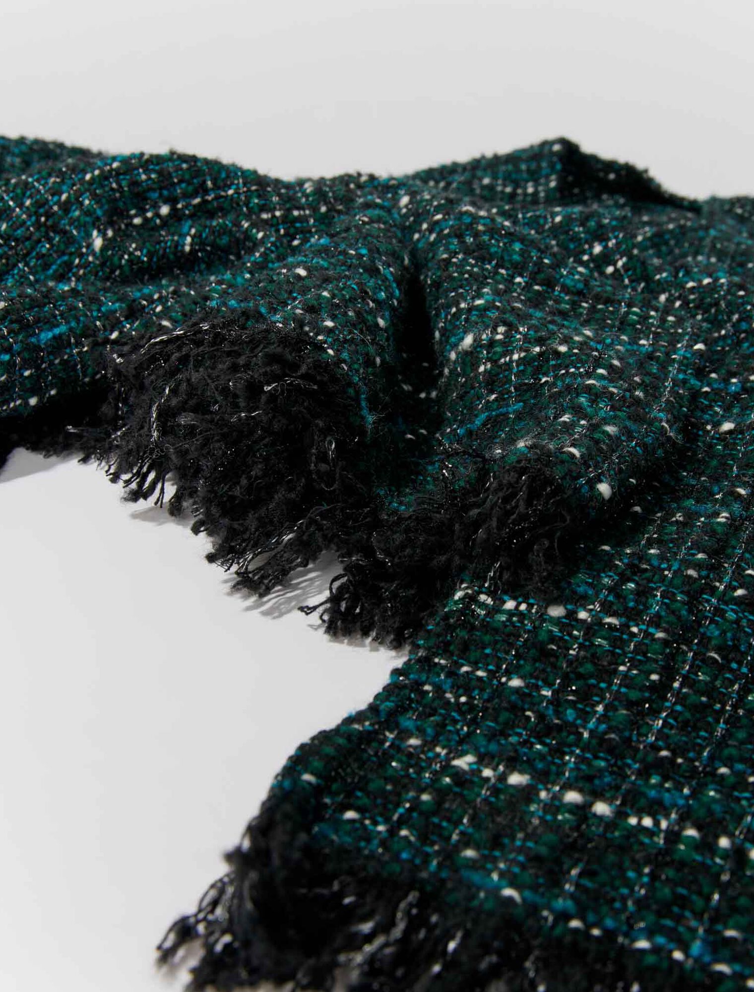 Tweed poncho