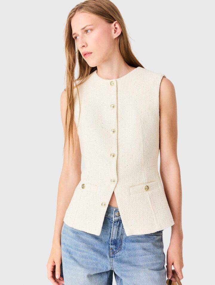 Long tweed jacket