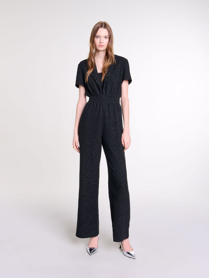 Tweed trouser suit