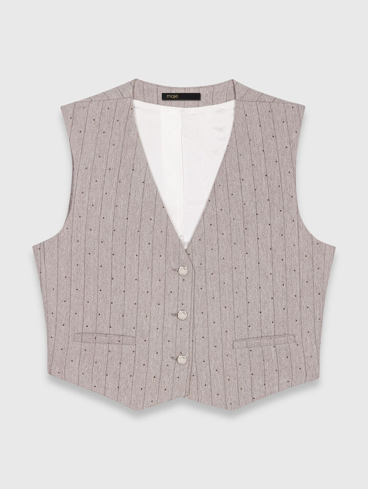 Diamanté tailored jacket