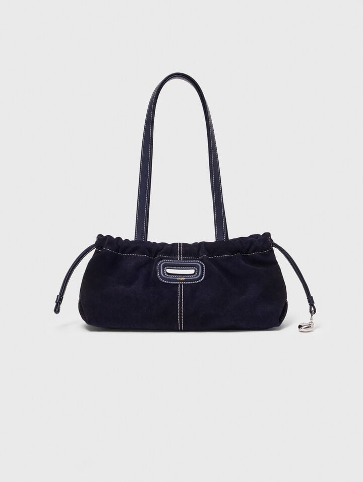 Topstitched suede Milpli Gazette