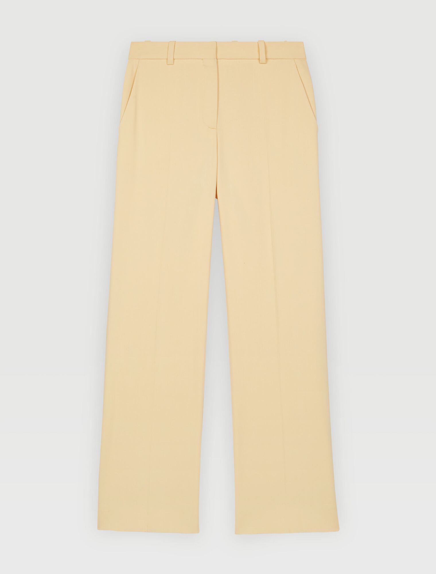 Straight-leg tailored pants