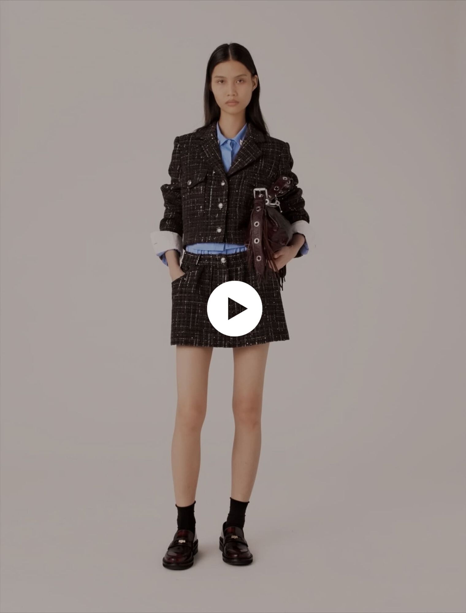 Short tweed jacket