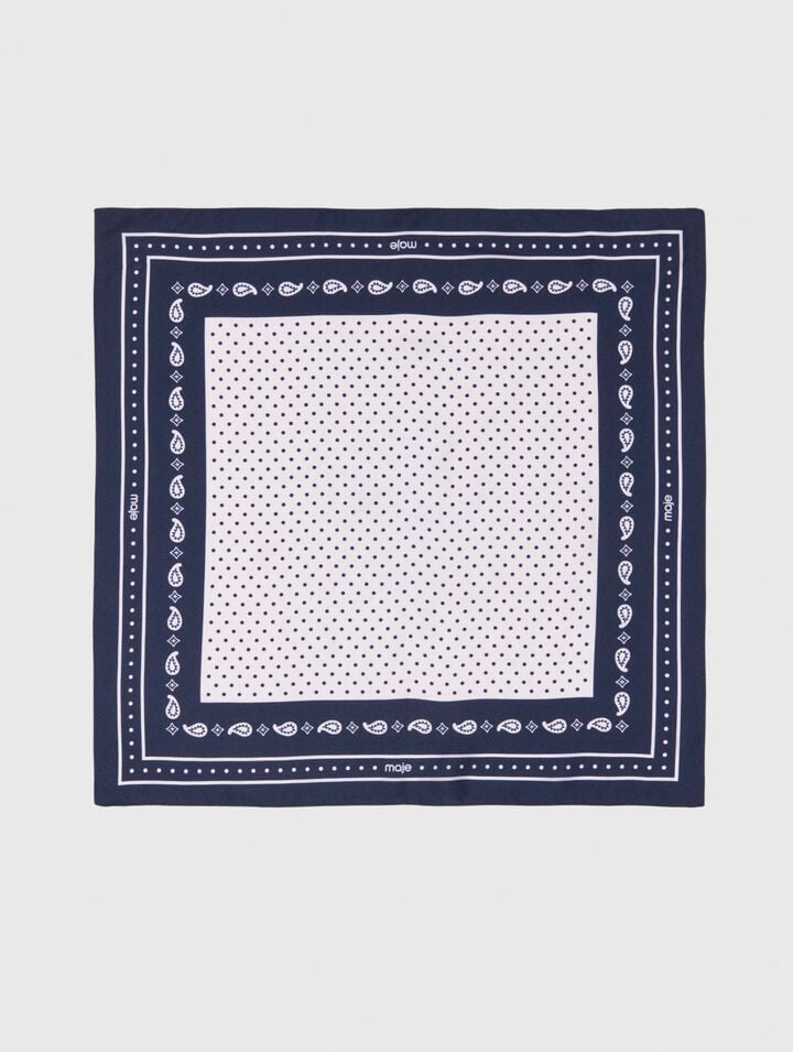 60x60 silk print bandana