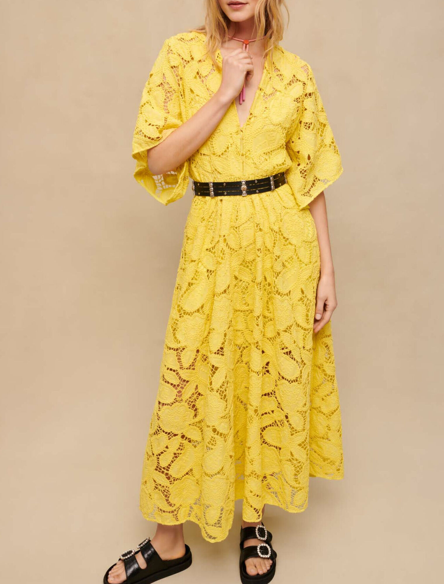 Long lace dress