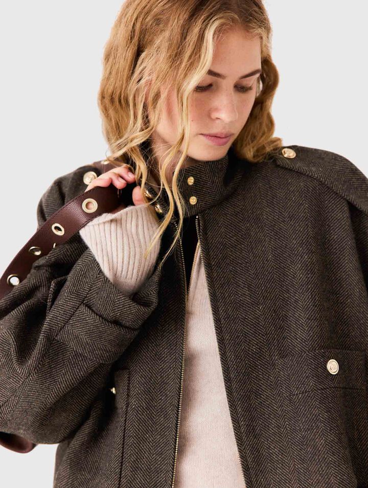 Oversized wool jacket