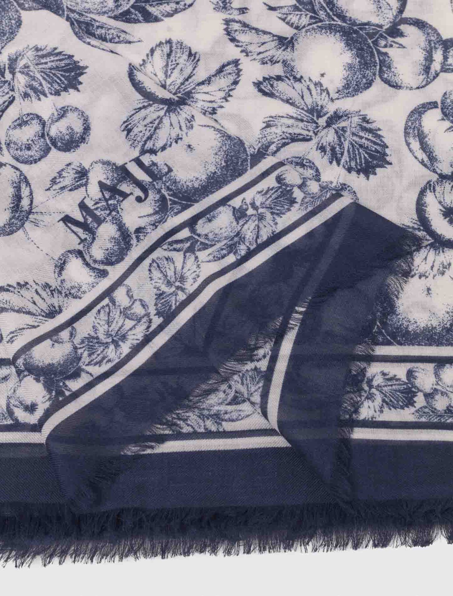 Fruit print shawl