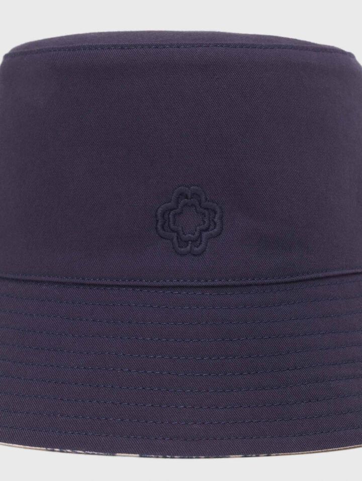 Reversible fruit print bucket hat