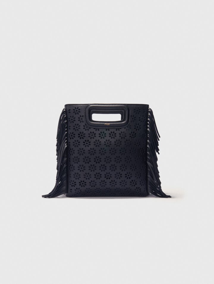 Perforated leather M bag