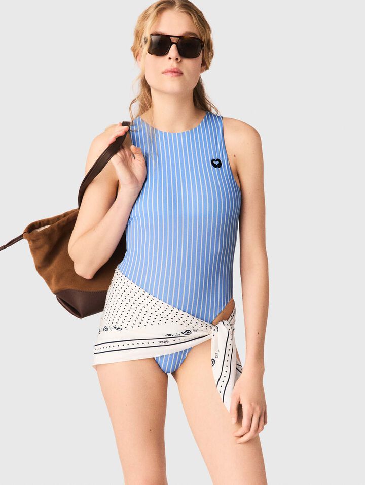 Striped bodysuit