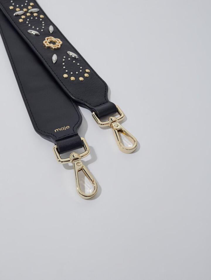 Studded leather strap