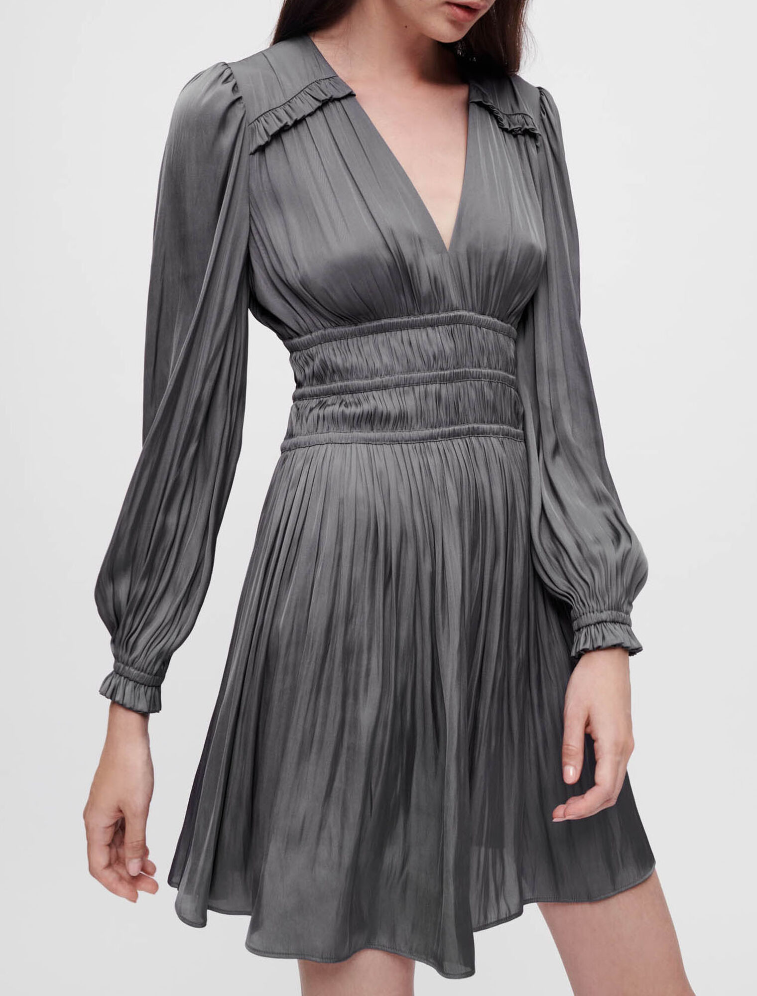 Short satin dress